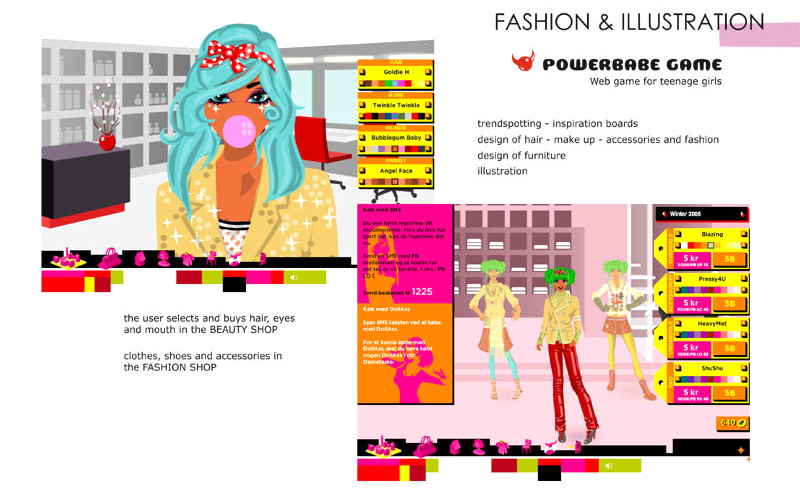 Powerbabe game - webgame for teenage girls